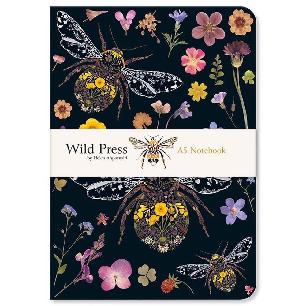 Wild Press 3 Bumblebees A5 Notebook